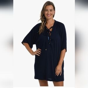 24th & Ocean Dark Blue Swim Cover-Up